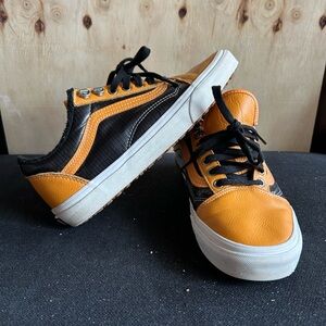 Vans Orange and Black Sneakers
